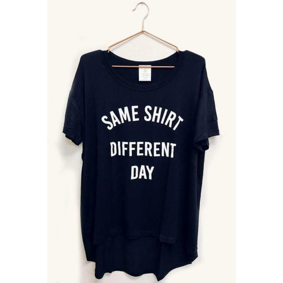 Tops - Same Shirt Different Day Oversized Graphic Tee